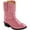 Pink, variant on Old West Toddler's Round Toe Boots