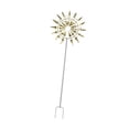 thumbnail image 4 of Metal Windmill Decoración del jardín Cattador de viento Multipureze Multipurez Servirle de rodamiento de bolas de construcción ORNAMENTO de Dorado, 4 of 8