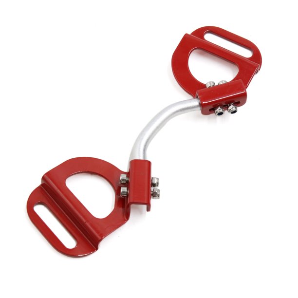 Red Adjustable Car Automobile Battery Hold Tie Down Clamp Mount Bracket