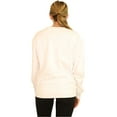 thumbnail image 3 of Eleven Paris Chandail en Molleton Sauvage pour Femmes, Blanc, Très Grand, 3 of 5