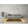 thumbnail image 3 of Ahgly Company Indoor Square Oriental Brown Industrial Area Rugs, 7' Square, 3 of 4