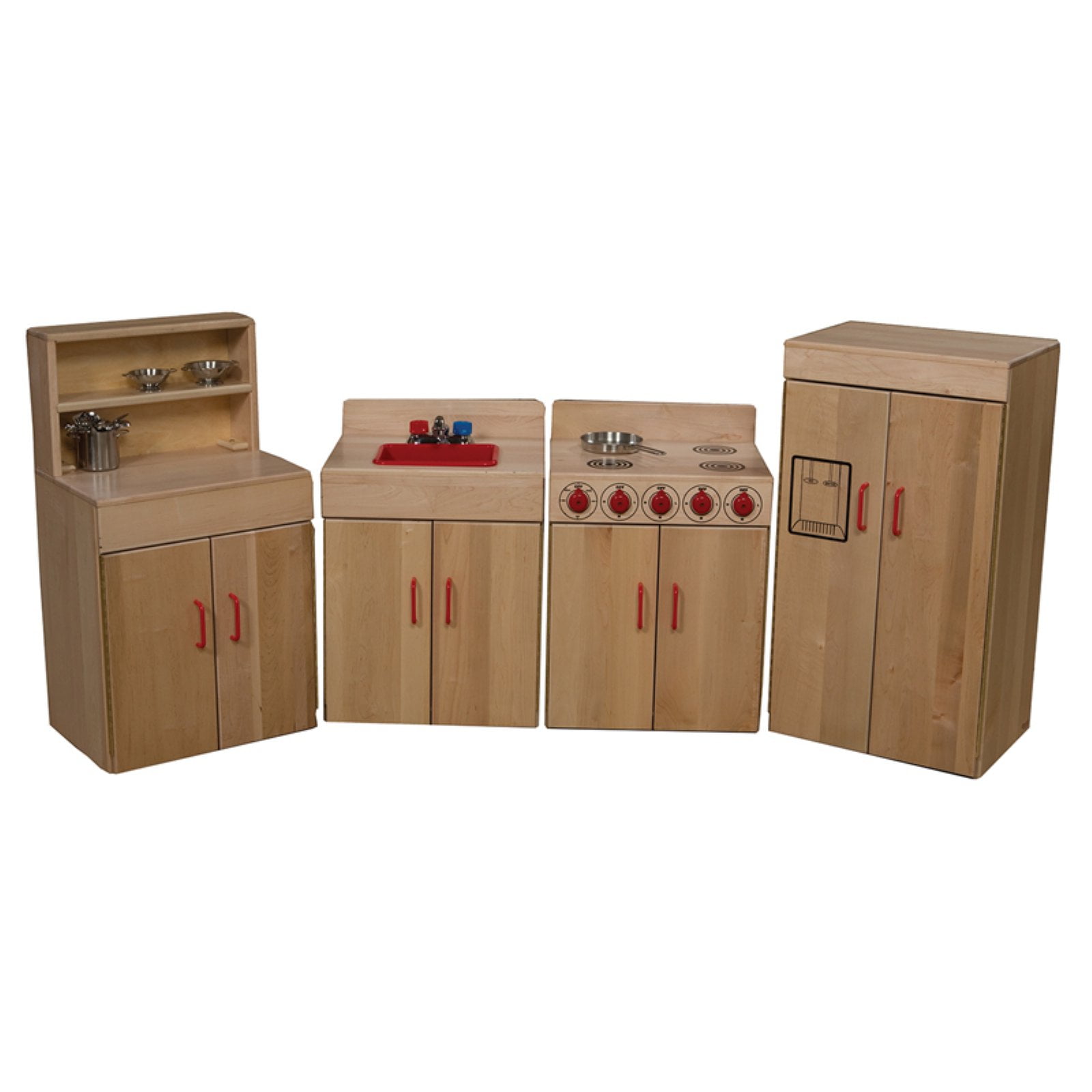 Wood Designs 10002 Classic Appliances with Deluxe Hutch (Pack of 4