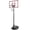 Red, variant on Height-Adjustable Basketball Hoop 7.5ft - 9.2ft Portable Basketball Goals, 32 Inch Background with Wheels System