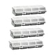 thumbnail image 3 of Cajas organizadoras de tornillos de 4 piezas, contenedores de hardware, organizador de contenedores de 4 compartimentos Gris, 3 of 8