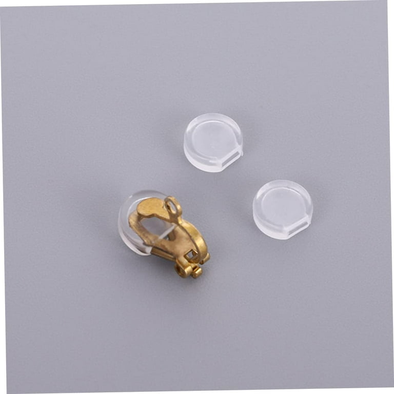 100pcs Clear Earrings for Sports Earrings Backs for Studs Jewelry