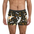 thumbnail image 2 of Goofa Bones And Leaves Printed Men's Boxer Briefs Underwear, Moisture-Wicking Underwear, Trunk,Soft and Breathable Cotton Underwear-XX-Large, 2 of 9