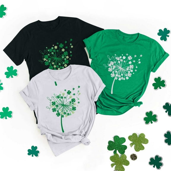 VBTAPA St. Patricks Day Shirt for Womens Cute Gnomes T-Shirt Lucky Shamrock Printed Short Sleeve Graphic Tees Irish Causal Summer Tops Black XXL