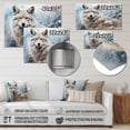 thumbnail image 4 of Designart "Wolf Winters Beauty " Animals Metal Art Print, 4 of 5