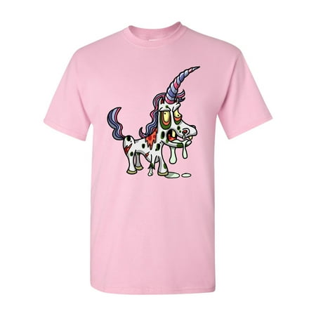 Zombie Unicorn Undead Animals Adult DT T-Shirt Tee