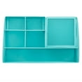 EXERZ Wire Mesh Desk Organizer Turquoise