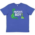 thumbnail image 3 of Inktastic Papou's Boy Grandson Gift Youth T-Shirt, 3 of 5