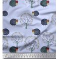 thumbnail image 1 of Soimoi Cotton Poplin Fabric Tree & Sheep Animal Printed Fabric 1 Yard 56 Inch Wide, 1 of 3