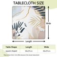 thumbnail image 2 of Stretch Fit Floral Pattern Square Table Cover Washable Fabric for Outdoor Patio Use and Indoor Dining Room Settings, 2 of 6
