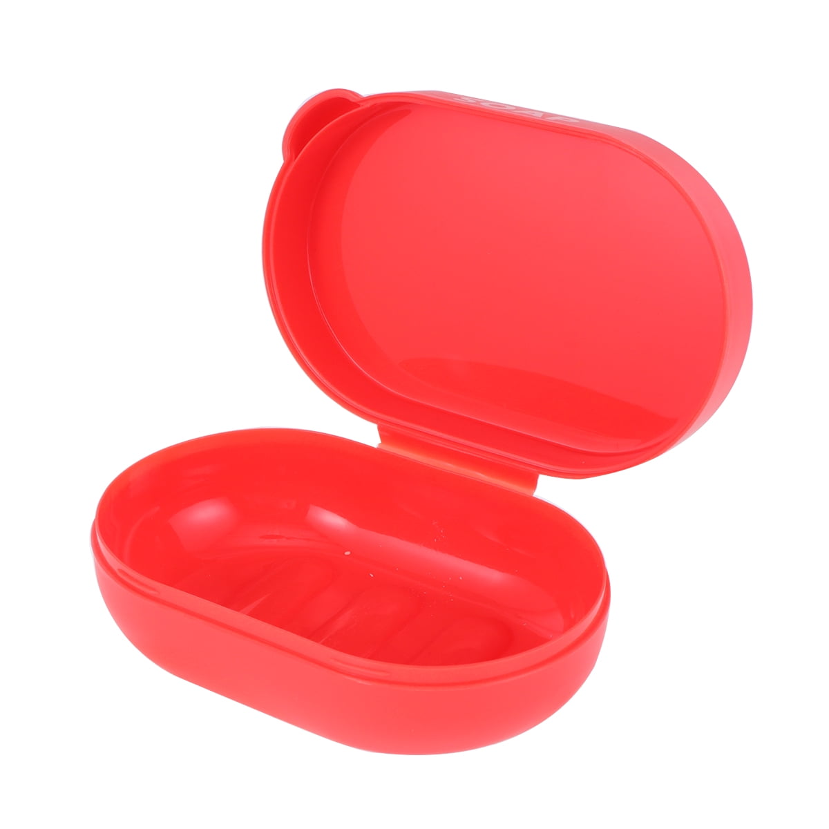 1PC Portable Soap Box Draining Soap Holder Waterproof Soap Tray Travel Soap Dish for Bathroom Trip Red