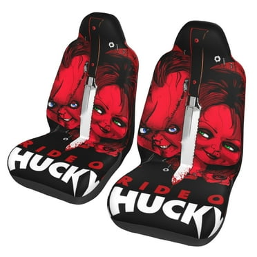 Bride of Chucky Car Seat Cover Front Seats Full Set of 2 Vehicle Seat Protector Fit Cars, Sedan, Truck, SUV, Van