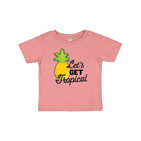 

Inktastic Lets Get Tropical with Pineapple Gift Baby Boy or Baby Girl T-Shirt