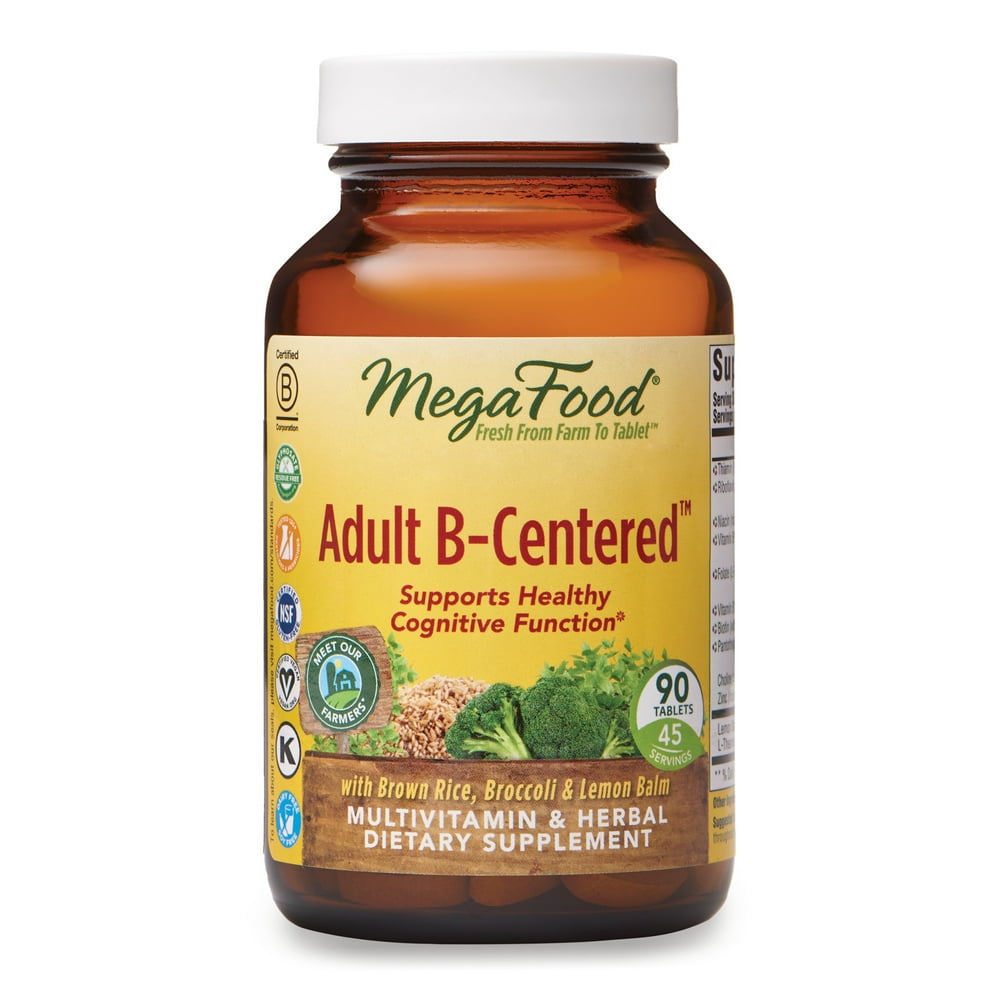 MegaFood, Adult BCentered, Supports Cognition and Mental Focus