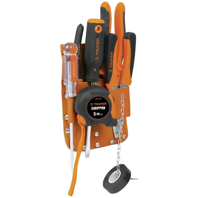 Porta Herramientas De Cuero 7 Compartimentos Truper Truper POR-HE7E