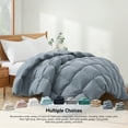 thumbnail image 5 of Peace Nest All Season Medium Warmth White Feather Down Comforter Duvet Insert California King - Dark Gray Gusset, 5 of 5