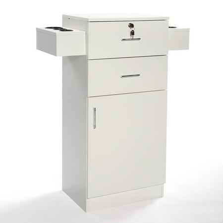 Jaxpety 3 Layer Locking Beauty Salon Storage Cabinet Hair Dryer