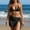 c01Black, variant on Women's Fashion Knitted Beach Sunscreen Strap Top Hollow Texture Hip Skirts Strap Skirt Multi-wearing Two-Piece Suit White Free Size