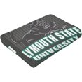 thumbnail image 6 of Plymouth A State University Logo Fleece Blanket, Very Soft Microfiber Flannel Blanket for Couch Warm and Cozy for All Seasons, Black, 6 of 6