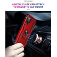 thumbnail image 3 of REQO for Galaxy A03S Case, Samsung A03S Case with HD Screen Protector, Military-Grade Ring Holder Stand Car Mount 15ft Drop Tested Cover Phone Case for Samsung Galaxy A03s, Red, 3 of 8