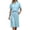 Blue, variant on Womens Short Sets 2 Piece Outfits Casual Soft Comfortable Short Sleeve Top and Elastic Waist Shorts Summer Sets for Women Relaxation Loungewear