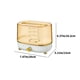 thumbnail image 3 of Fiudx Ofertas y liquidaciones Caja de pañuelos de escritorio, contenedor de pañuelos de plástico, soporte para pañuelos, caja de pañuelos con resorte, contenedor para servilletas, soporte para pañuel, 3 of 6