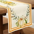 thumbnail image 2 of SOVCFOE 100% Linen 13.8x108 Inch(35x274 cm) Long Washable Reusable Table Runner for Fall/Autumn/Pumpkin/Thanksgiving Decoration, 2 of 5