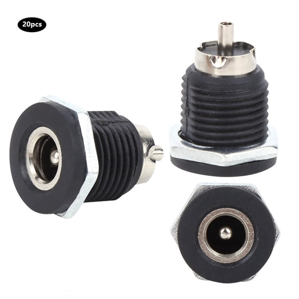 Panel Mount Socket, Electrical Accessory 20Pcs DC Power Plug Jack, Easy ...