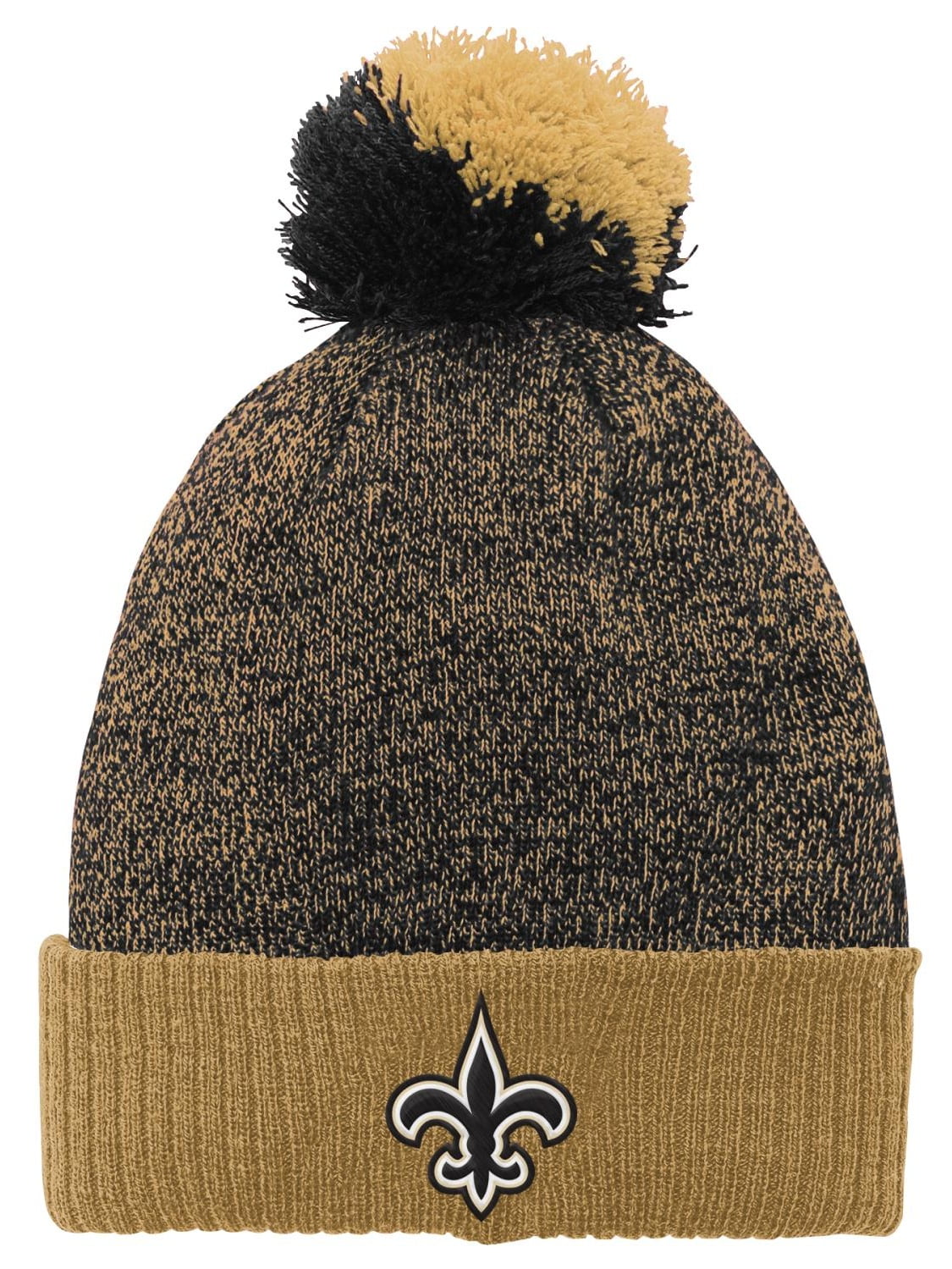 New Orleans Saints Youth NFL "Basic" Cuffed Knit Hat w Pom by Outerstuff
