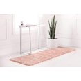 thumbnail image 4 of Unique Loom 3153398 2 Pi 2 Po x 8 Pi Davos Shag Runner Rug&44; Rose Poussiéreux, 4 of 5