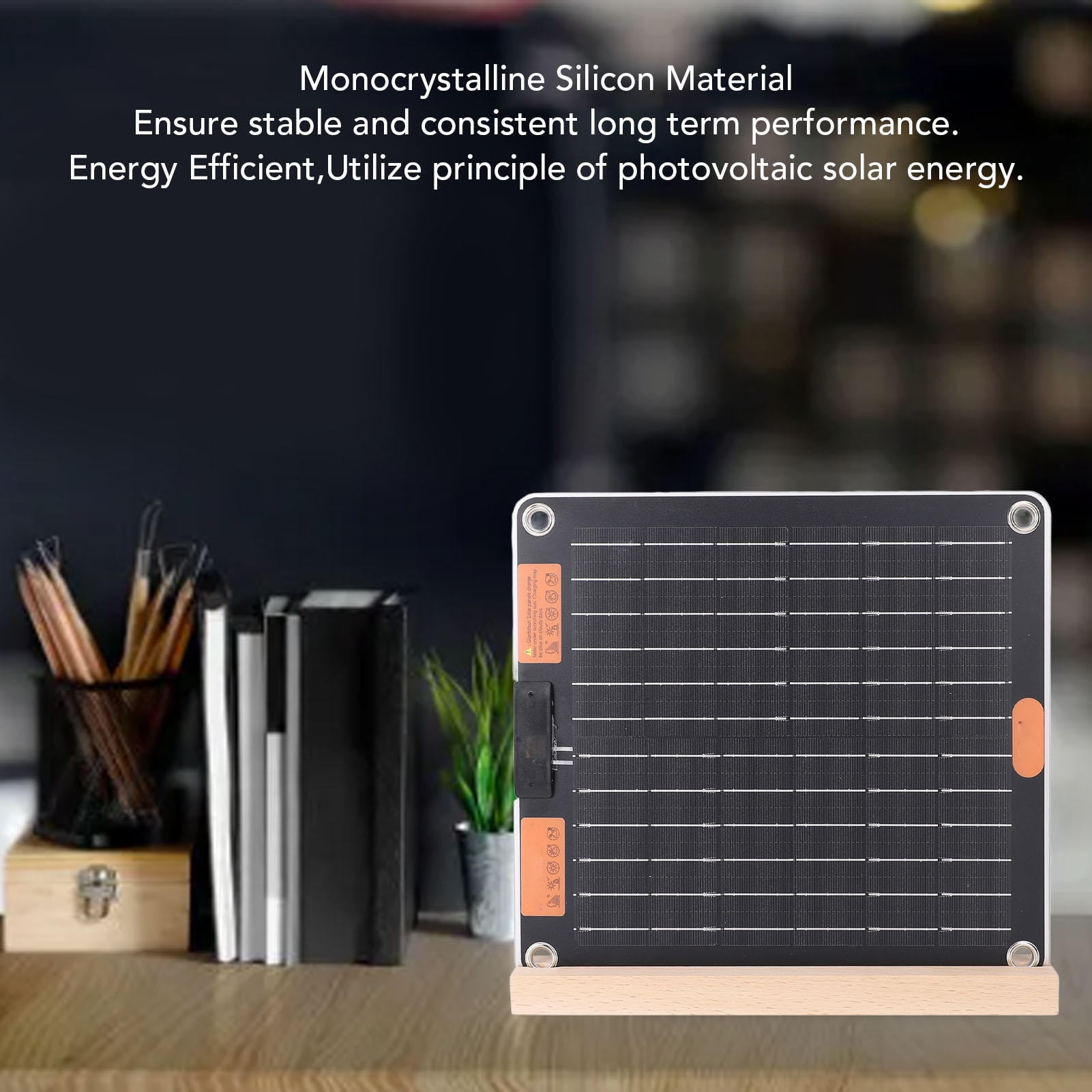 Yajisi 20W Dual‑Type‑C Portable Solar Panel Charger – Monocrystalline Silicon, 5V/2A, Double‑Sided, 20W, Ideal for Phone, Tablet, Camera