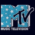 thumbnail image 2 of Women's MTV Blue Stars Logo  Graphic T-Shirt, 2 of 3