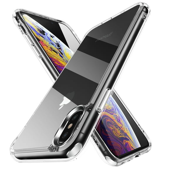 Allytech iPhone XS Clear Case, iPhone X Cover, Crystal Clear Ultra Slim Fit Soft TPU Anti-Scratch Bumper Shockproof Anti-Yellow Phone Case for Apple iPhone XS/X - Clear