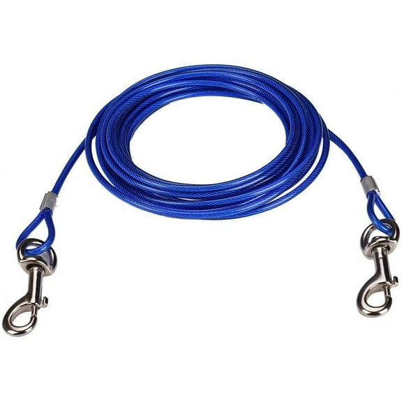 Bekayaa Heavy Duty 25ft Blue Dog Chain, Rust-Free Outdoor Tie Out Cable