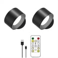 thumbnail image 1 of Lámpara de Pared LED con Control Remoto, 3 Colores, Luz Magnética Regulable, Rotación de 360°, Recargable, 2000 MAh., 1 of 5