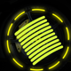 thumbnail image 1 of Paquetes de 40 Pegatinas Reflectantes Decorativas Personalizadas para Ruedas de Coche para Llantas de Motocicletas Eléctricas Tira Electroluminiscente Pegatinas Creativas para el Cuerpo Tiras Reflecta, 1 of 5