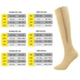 thumbnail image 5 of 3 Pairs Zipper Compression Socks, 15-20 mmHg Closed Toe Compression Stocking with Zipper for Women and Men, 5 of 6