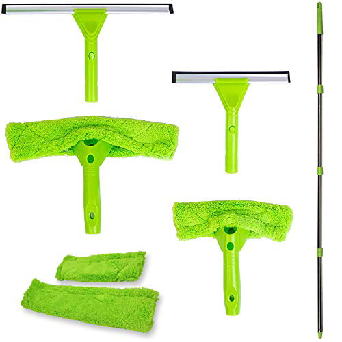 Window Cleaning Kit Washing Squeegee Cleaner Car Van Conservatory Windshield Shower Door Tiles Tile Bathroom Cleaning Pole Washer 