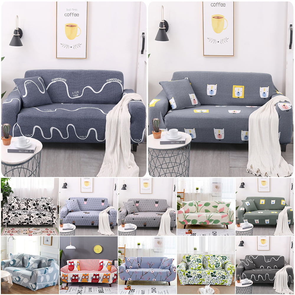 Details about   Sofa Bed Cover Slipcover Stretch Furniture Couch Cushion Protector 1 2 3 4 Seat 