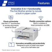 Brother MFC-J1800DW Print & Cut Wireless All-In-One Inkjet Printer with Automatic Paper Cutter