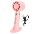 thumbnail image 1 of Secador de pestañas portátil, silencioso, de pie, recargable, de 3 velocidades, ajustable, para extensiones de pestañas, color rosa, 1 of 14