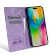 thumbnail image 2 of for iPhone 16 Pro Max Wallet Case Cover, Luxury Wallet Case with Card Holder Magnetic Clasp Kickstand PU Leather Folio Protective Phone Case for iPhone 16 Pro Max, Purple, 2 of 11