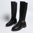 thumbnail image 2 of FRSASU Women's Over the Knee Boots with Non Slip Sole High Heel Thigh High Boots for Party Evening and Special Black, 2 of 9