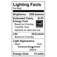 thumbnail image 3 of TCP RLAO1350D LED OMNI A21 - 75 Watt Equivalent (13W) Daylight (5000K) Dimmable General Purpose Light Bulb, 3 of 6