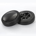 thumbnail image 4 of 2 Pack BBQ Grill Wheels Smooth Rolling Black 6 inch Tires for BBQ Grills, 4 of 5