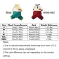 thumbnail image 3 of Pet Jumpsuit Cartoon Bear Pattern Four-Legged Warm Dog Clothes for Small Medium Dogs Color Block Winter Puppy Onesie Soft Breathable Pet Apparel Outfit Green M, 3 of 9