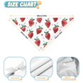 thumbnail image 6 of Dog Bandana 2 Pack,Strawberry Plants Fruit Watercolor Bandanas for Dogs,Cat Bandana,Small/ Large Dog Bandana 2 Size,Dog Bandanas, 6 of 6